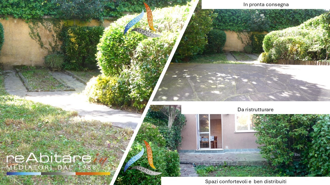 Villetta a schiera luminosa con giardino, terrazzo panoramico e box doppio